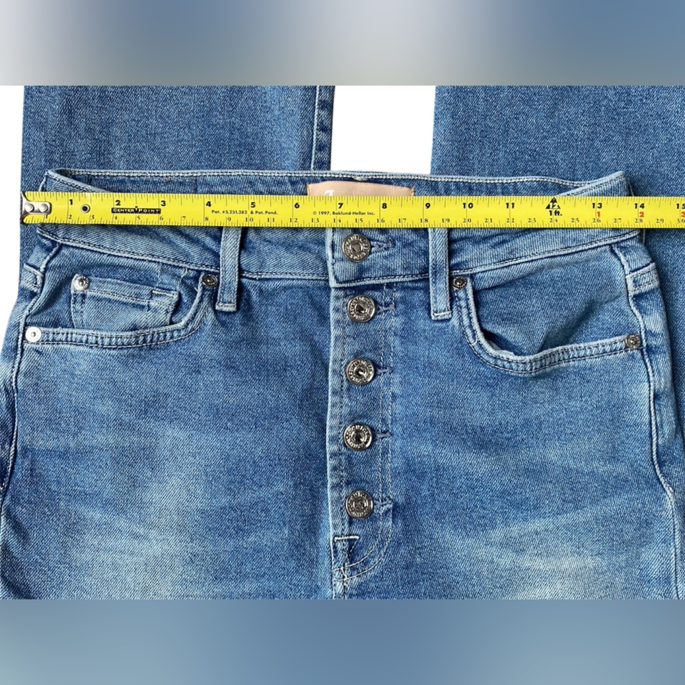 7 For All Mankind Women's Vintage Ultra High Rise Slim Kick Jeans Size 27 - Picture 5 of 15